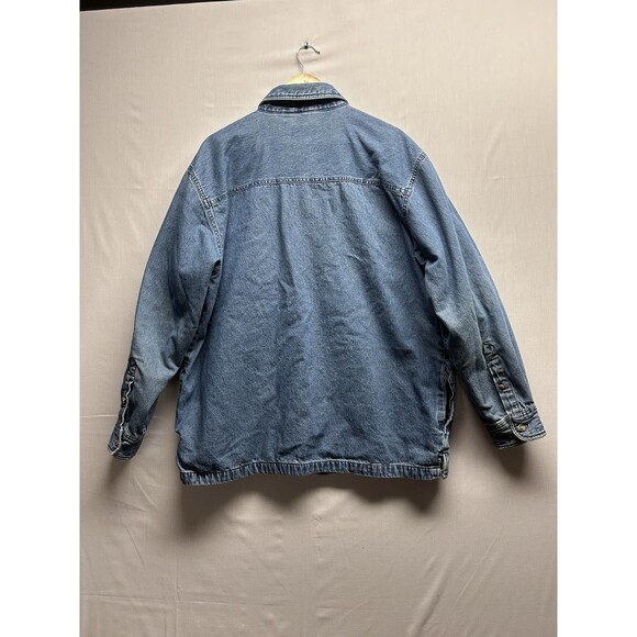 Vtg 90’s Cherokee Chore Jacket Flannel Lined Men’s Size Large Work Outdoor - Picture 8 of 12